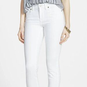 Madewell high riser White Skinny Jeans 25